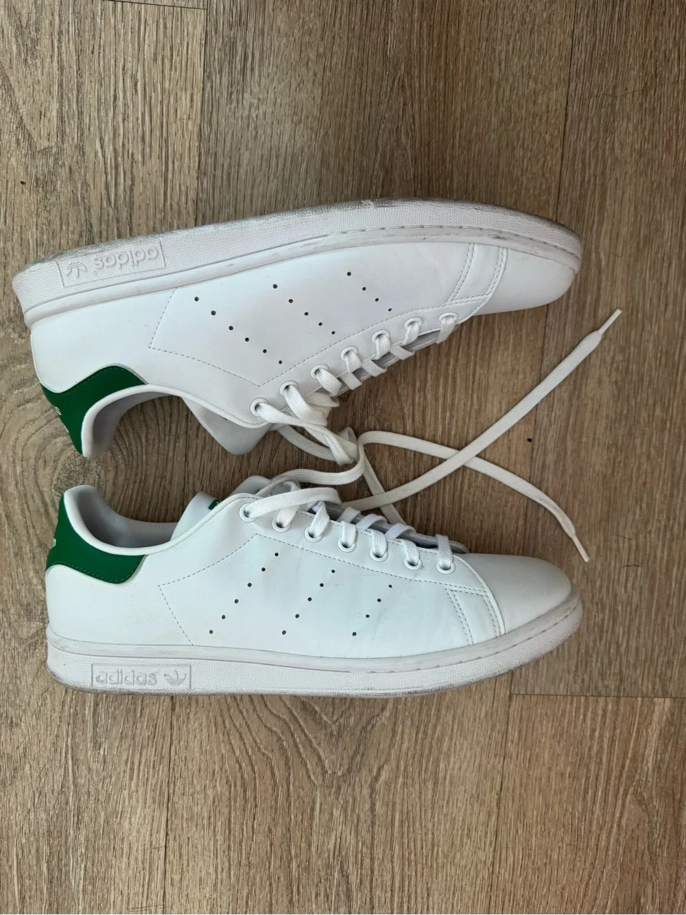adidas Men white & Green Stan Smith Sneakers size 10.5